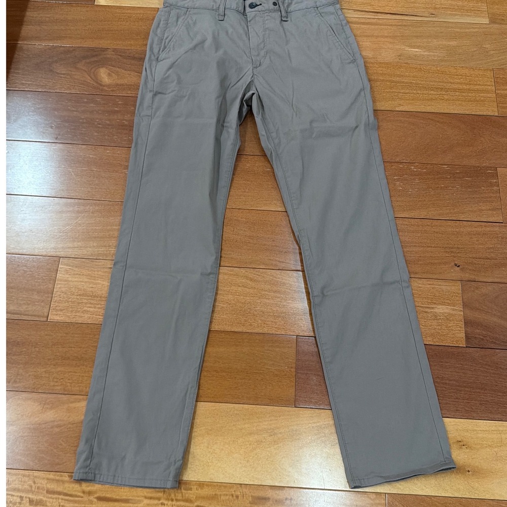 Rag & Bone Fit 2 Slim Pants Mens Gray Chino Cotton Nylon Stretch 30